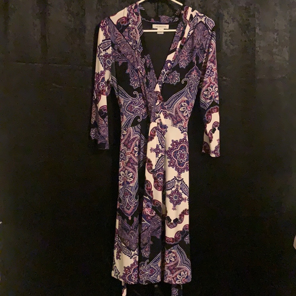 Liz Claiborne Dress with matching waist belt tie